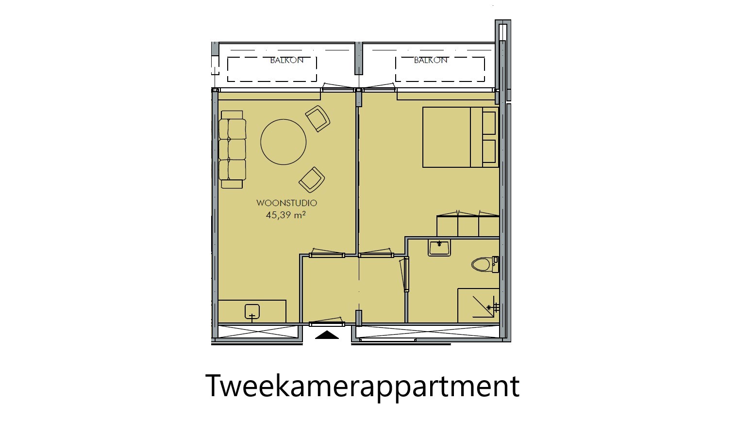 Appartement 3 kamer